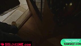 Guy Intensely Fucks His Skinny Young Stepsister's Tight Ass