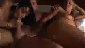 Veronika raquel passionately licks ass in cowgirl riding, diving into muff with cute tits bouncing during cock sharing sex.