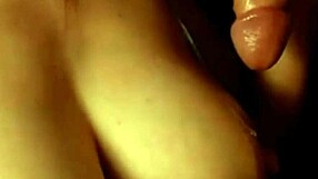 Amazing Natural Tits In Handjob Cumshot
