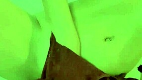 blonde teen relaxes in lingerie alone