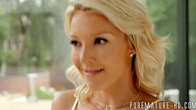 dick sucking blonde milf in high heels