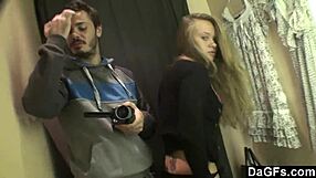 Pleasuring herself at the tanning saloon?