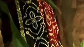 Bollywood Dancing by Sensual Indian Brunette Turns Into Erotic Teasing Display