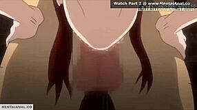 动漫红发妹激烈肛交湿透，疯狂动作每日深插狂野场面