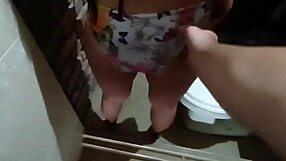 Will My Boyfriend Catch Us Fucking In The Pool Bathroom?