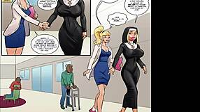 แม่ชียอมจำนนต่อหีใหญ่ของชายผิวดำแก่