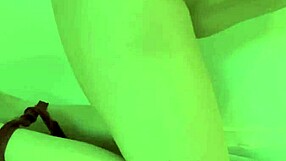 blonde teen relaxes in lingerie alone