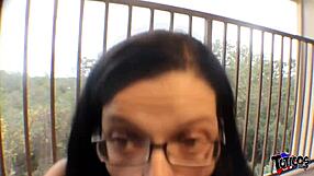 Why Does Busty Delivery Girl Ride BBC on Couch and Balcony?