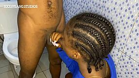 Caught My Angry Stepbro, He Fucked My Ebony Pussy Hard for Peekin’ at Him in Shower!