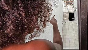 Latina Teen Strolls Naked in Ted's Mansion Exploring Every Corner