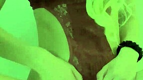 blonde teen relaxes in lingerie alone