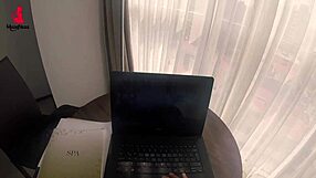 Colombian Latina Secretary Malefikas Excels in Masturbation During Work Hours at the Office