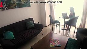 Colombian Latina Secretary Malefikas Excels in Masturbation During Work Hours at the Office