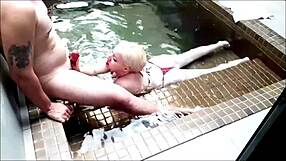 I fuck my cousin with big ass in bikini at the pool