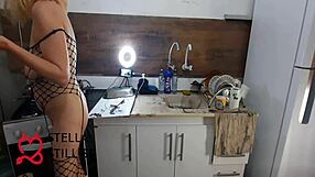 Milf Pays Plumber With Natural Tits