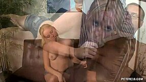 how does this teen ease her problem with a blowjob?