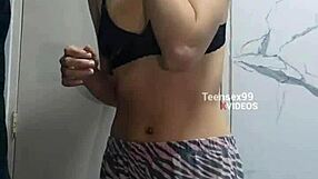 Blonde Latina Teen Handjob Morning!