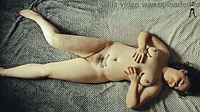 Milf stretches and poses sensually