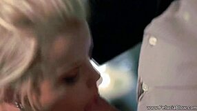 i relish the sweet taste of sperm on my lips after mature blonde milf blowjob and handjob