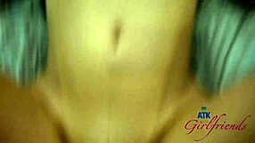 Kourtney rae sucks cock with feet, takes it hard