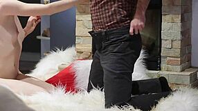 romantic sex on vintage yacht with hairy creampie