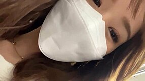 i watchd that asian slut in long boots and miniskirt gettin handjob and cum