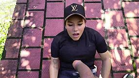 Steamy sex session between Horny latina teen and her coach