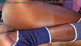 Two couples dive into an interracial gangbang with big black cocks and natural tits, hardcore action unfolding in a chocolate-themed scene.