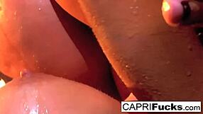Capri Seductively Fucks Charley With Big Tits