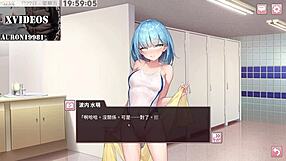 Girl experiences blowjob with monster cock in hentai club