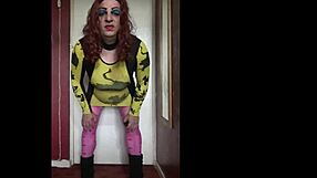 This Crossdressing Bisexual Cums Quickly