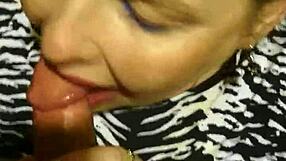 Naughty Mark Gives Mature Blowjob