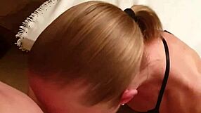 Belgian Milf in Lingerie Gives Amazing Deepthroat Blowjob with Facial!