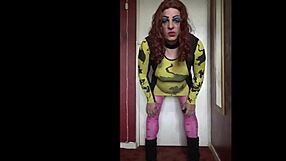 This Crossdressing Bisexual Cums Quickly