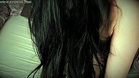 Gia Saphirre Teases in Black Sheer Seductive Stockings