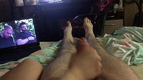 Hard Spit Handjob on Teen 18+ with Saliva