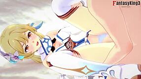 Traveler Lumine Is Fucked in Vagina by POV in Genshin Impact 3D Anime Hentai