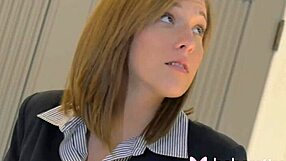 Solo blonde hottie molly manson masturbates pussy at home