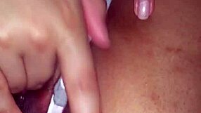 Latina Teasing Her Pussy Playfully