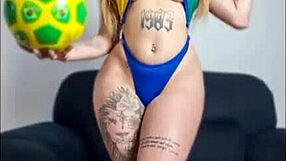 I Can’t Stop Fudding with Brenada Loyola During Brazil Game