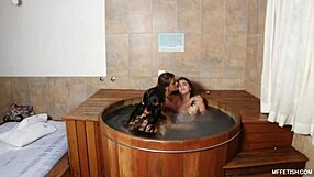 Wow! Fabi, Daniela Martinez, and Pocahontas dominate hard!