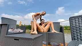 We love sucking big cocks outdoors in this magical place with squirting