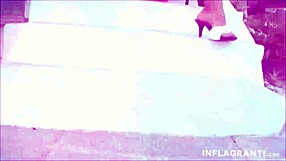 Tempting beauties finger outdoors