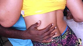 Watch Pele and Chayenhy's interracial wedding fun?