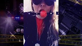 Trying on my police costume for roleplay