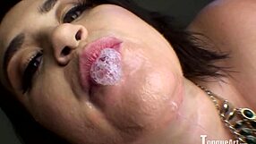 blair, feel the passion as you suck my tongue with spitting fetish.