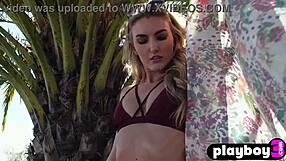 Hot petite 18+ Asian teen Maki Katana strips on beach. Anna Katarina flaunts stunning ass.
