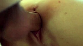 Teasing with lollipop and pussy creampie