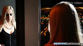 lesbo orally pleasured, gushing in closeup.