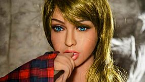 Does this blonde milf's big tits excite you during anal play?